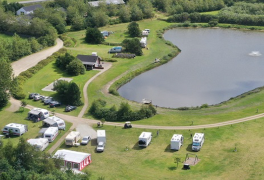 Campsite with electricity